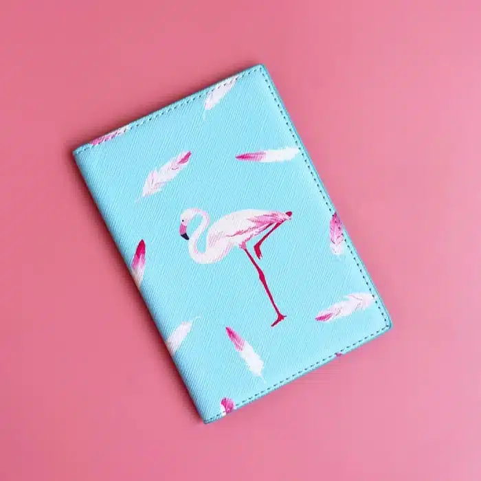 Couverture de passeport de dessin animé en cuir PU pour hommes et femmes, porte-passeport de voyage animal pour garçons, étui pour cartes de visite, porte-cartes pour billets d'avion 2