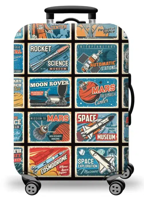 Housse pour valise Voyage spatial 1