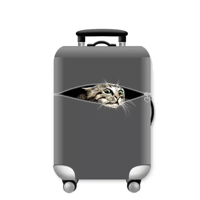 Housse pour valise Chat caché 1