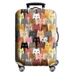 Housse pour valise Troupeau de chats 1