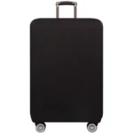 Housse de valise unie noire 1