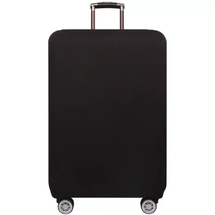 Housse de valise unie noire 1