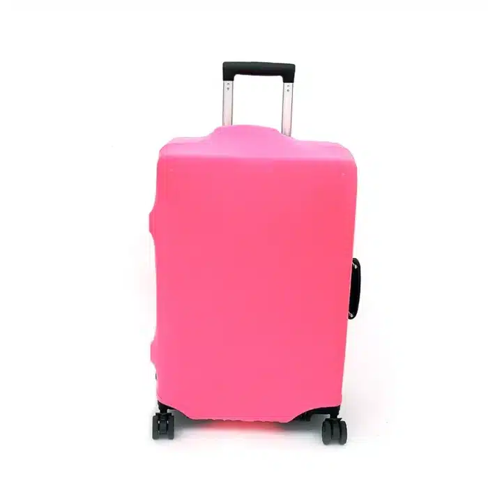 Housse de valise élastique rose 1