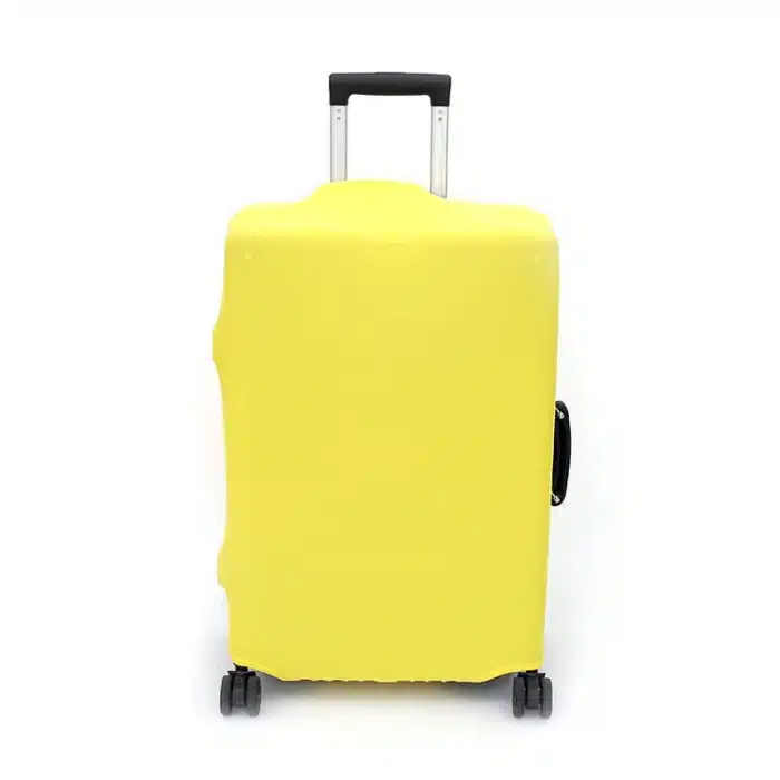 Housse de valise élastique jaune 1