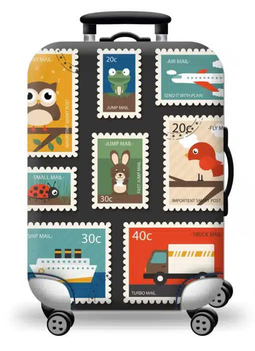 Housse de valise Timbres 1