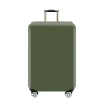Housse de valise unie verte 1