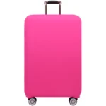 Housse de valise unie rose 1