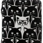 Housse de valise Chat blanc 1