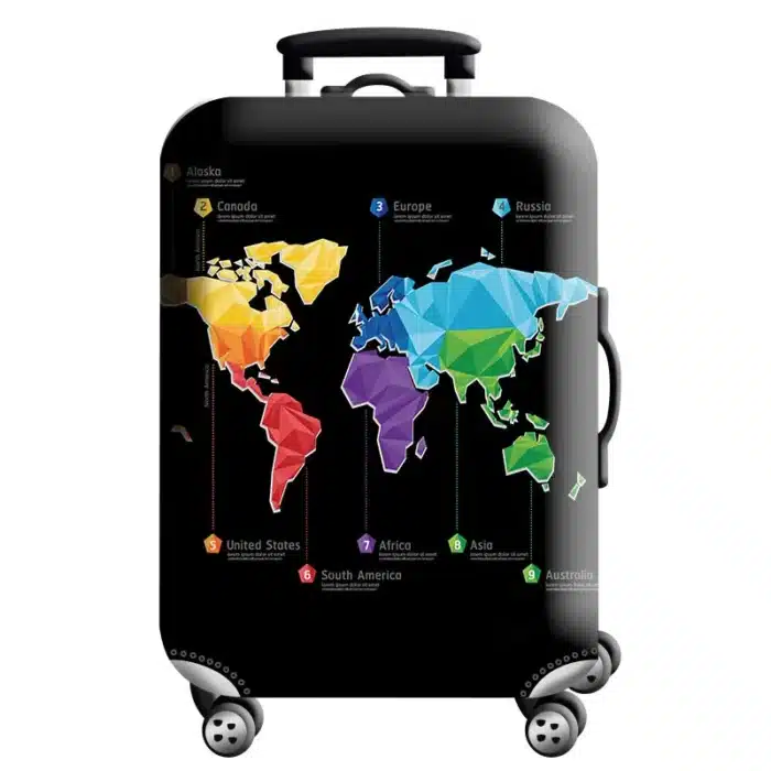 Housse de valise Continents 1
