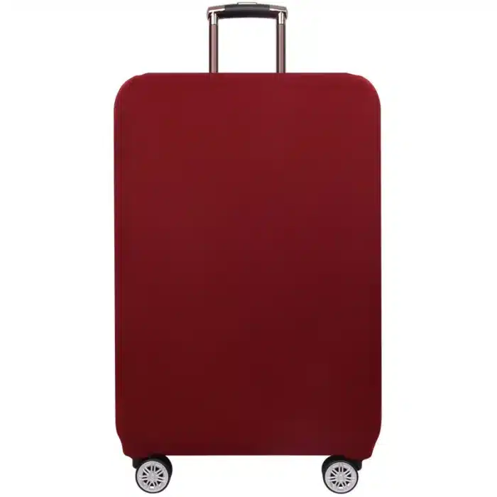 Housse de valise unie bordeaux 1