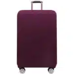 Housse de valise unie prune 1