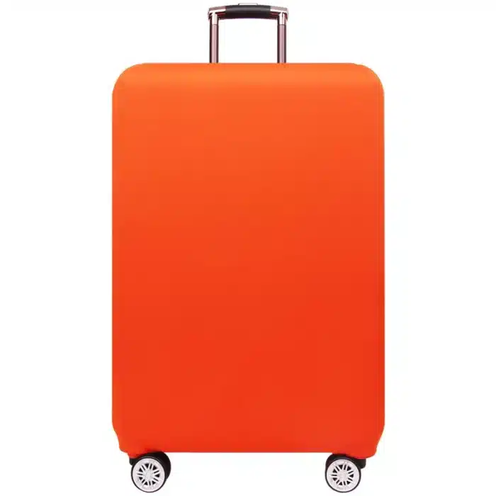 Housse de valise unie orange 1