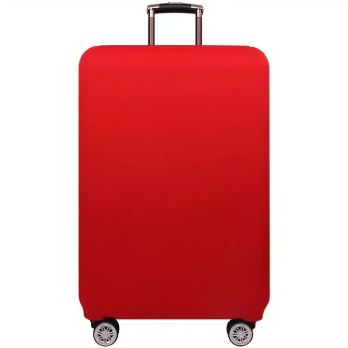 Housse de valise unie rouge 1