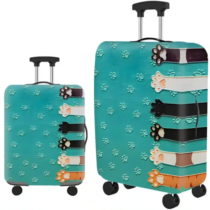 Housse de valise Pattes de chat 1